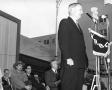 Photograph: [Photograph of Speaker at Dedication Ceremony]