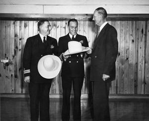 [Photograph of R. N. Richardson and Navy Officers]