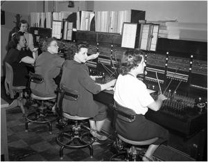 Telephone Switchboard with Operators