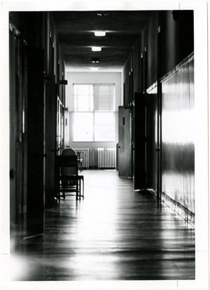 Primary view of object titled '[Photograph of Abilene Hall Interior Hallway]'.