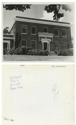 Primary view of object titled '[Photograph of Compere Hall]'.