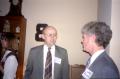 Photograph: [Photograph of David Smith and Larry Ware at Alumni Meeting]