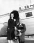 Photograph: [Photograph of Elwin L. Skiles in Front of Plane]