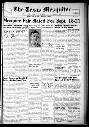 The Texas Mesquiter. (Mesquite, Tex.), Vol. 59, No. 11, Ed. 1 Friday, August 9, 1940