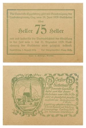 [Voucher from Germany in the denomination of 75 heller]
