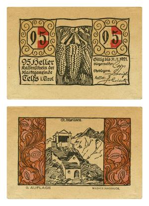 [Voucher from Germany in the denomination of 95 heller]