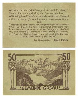 Primary view of object titled '[Voucher from Germany in the denomination of 50[?]]'.