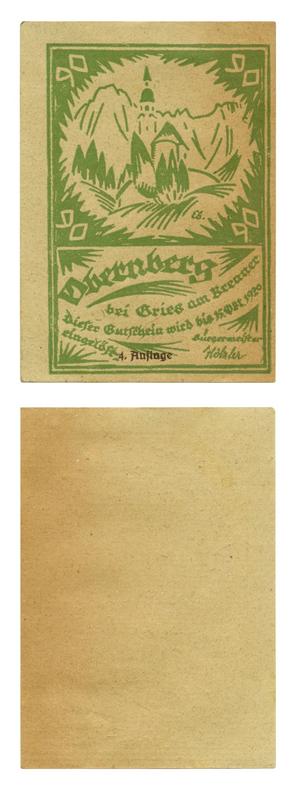 [Voucher from Germany in the denomination of 90 heller]