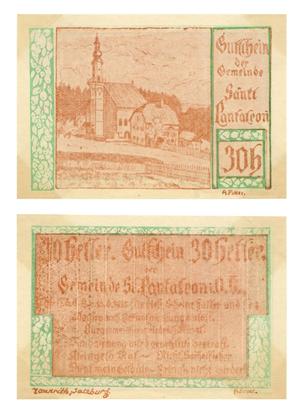 [Voucher from Germany in the denomination of 30 heller]