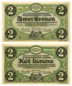 [Voucher from Germany in the denomination of 2 kronen/korona/crown]