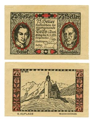 [Currency from Germany in the denomination of 75 heller]