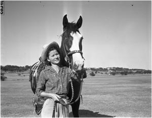 Jewell Armstrong and her horse Mollie