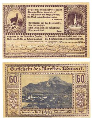 Primary view of object titled '[Voucher from Germany in the denomination of 60[?]]'.
