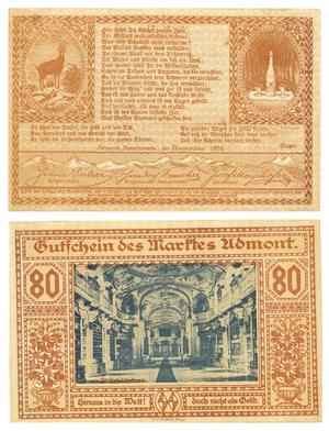 [Voucher from Germany in the denomination of 80 [?]]