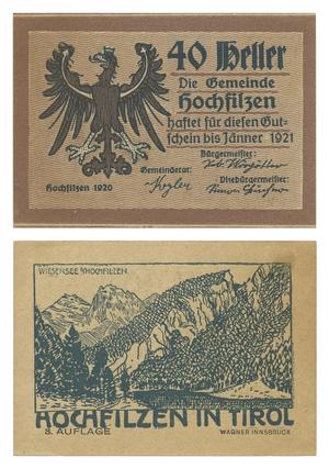 [Voucher from Germany in the denomination of 40 heller]