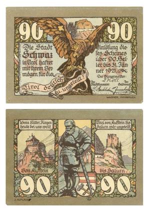[Currency from Germany in the denomination of 90 heller]