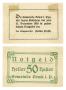 Physical Object: [Bank note from Germany in the denomination of 50 heller]