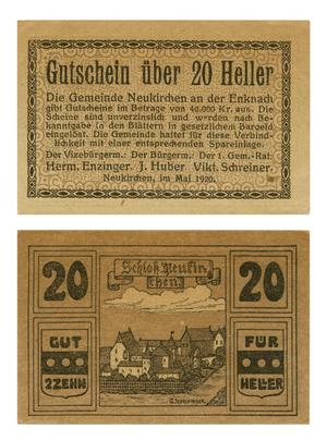 [Coupon from Germany in the denomination of 20 heller]