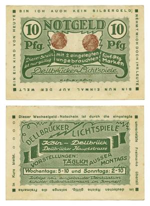 [Voucher from Germany in the denomination of 10 pfennig]