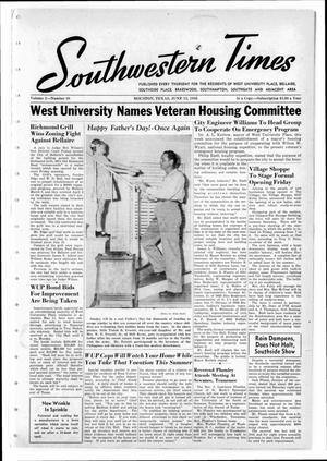 Southwestern Times (Houston, Tex.), Vol. 2, No. 38, Ed. 1 Thursday, June 13, 1946