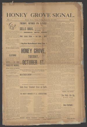 Honey Grove Signal. (Honey Grove, Tex.), Vol. 3, No. 31, Ed. 1 Friday, September 22, 1893