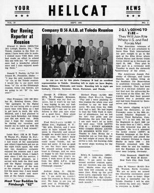 Hellcat News, (Detroit, Mich.), Vol. 16, No. 1, Ed. 1, September 1961