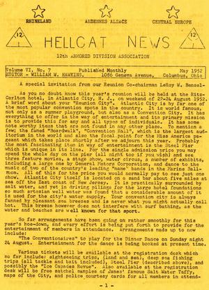 Primary view of object titled 'Hellcat News, (Columbus, Ohio), Vol. 6, No. 7, Ed. 1, May 1952'.