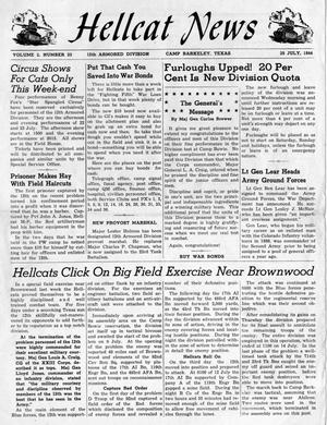 Primary view of object titled 'Hellcat News, Vol. 2, No. 23, Ed. 1, July 20, 1944'.