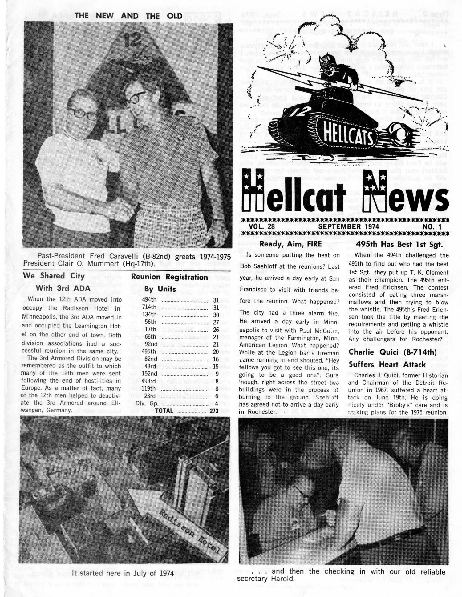 Hellcat News, (Maple Park, Ill.), Vol. 28, No. 1, Ed. 1, September 1974
                                                
                                                    [Sequence #]: 1 of 10
                                                