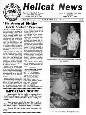 Primary view of object titled 'Hellcat News, (Skokie, Ill.), Vol. 23, No. 1, Ed. 1, September 1968'.