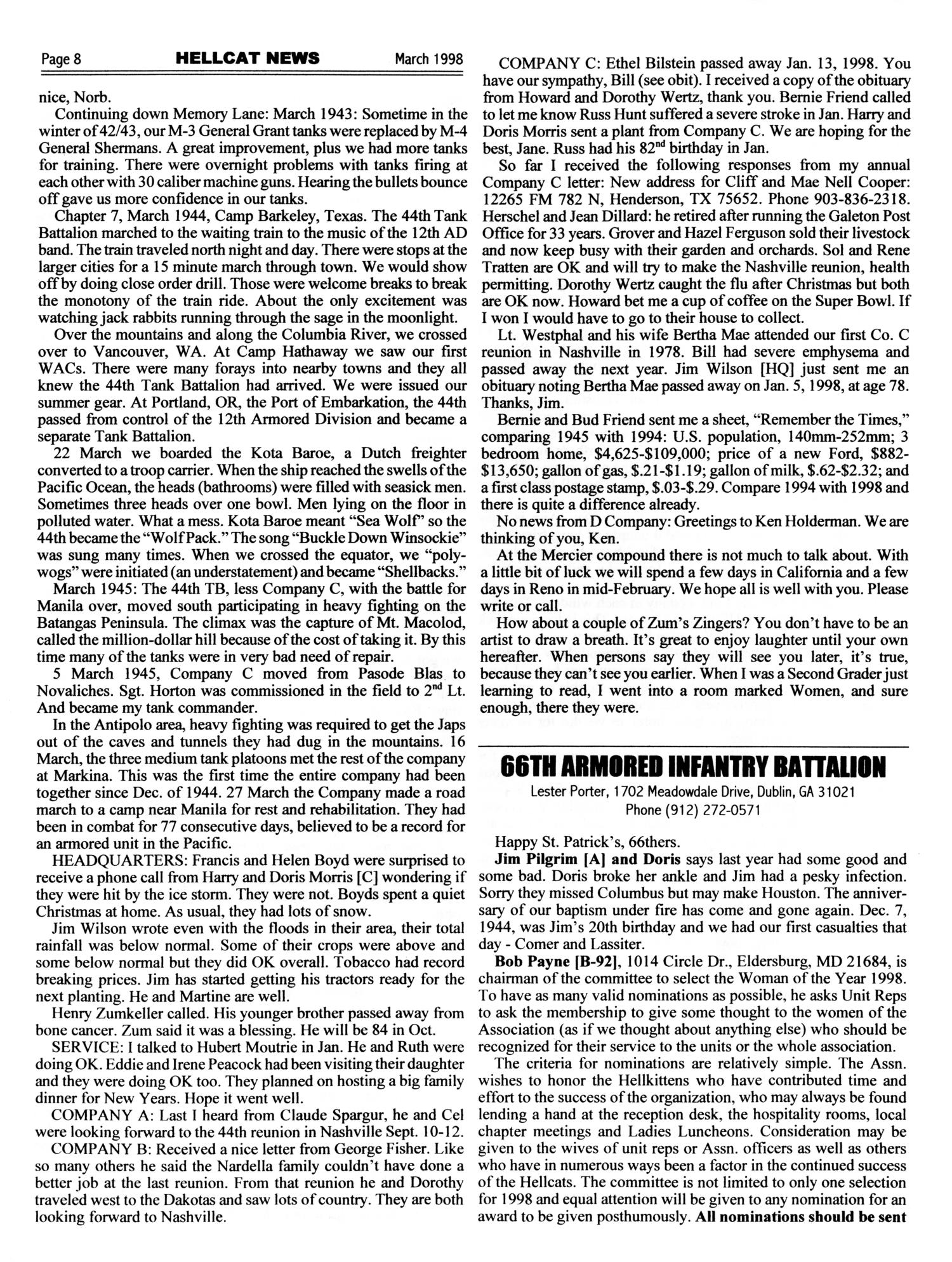 Hellcat News, (Kingman, Ariz.), Vol. 51, No. 7, Ed. 1, March 1998
                                                
                                                    [Sequence #]: 8 of 20
                                                