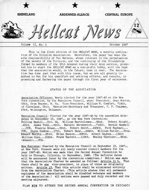 Hellcat News, (Wilmington, Del.), Vol. 2, No. 1, Ed. 1, October 1947