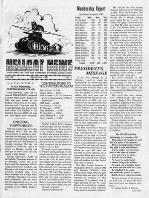 Primary view of Hellcat News, (Springfield, Ill.), Vol. 36, No. 1, Ed. 1, September 1981