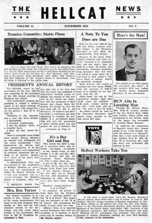 Hellcat News, (Lawrenceville, N.J.), Vol. 11, No. 3, Ed. 1, November 1956