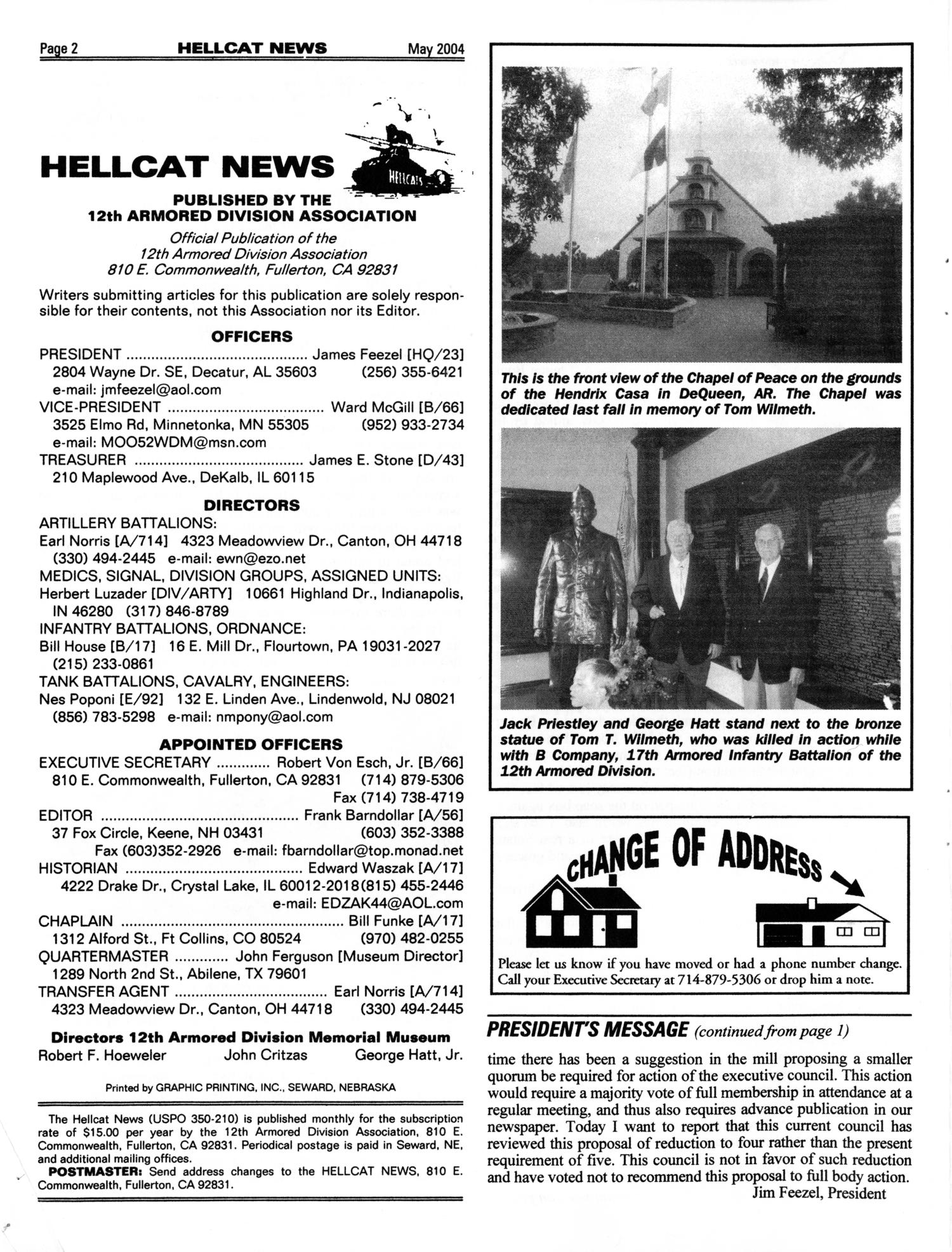 Hellcat News, (Fullerton, Calif.), Vol. 57, No. 9, Ed. 1, May 2004
                                                
                                                    [Sequence #]: 2 of 28
                                                