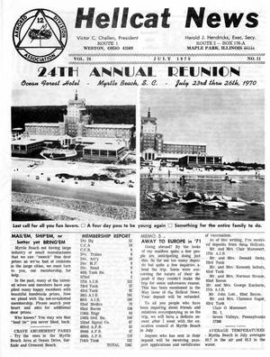 Primary view of Hellcat News, (Maple Park, Ill.), Vol. 24, No. 11, Ed. 1, July 1970