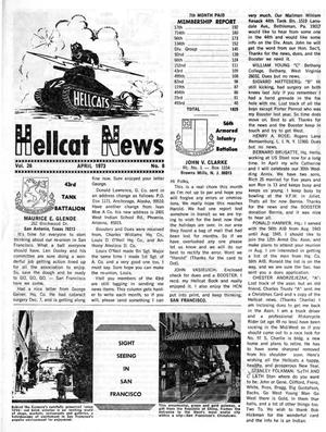 Primary view of object titled 'Hellcat News, (Maple Park, Ill.), Vol. 26, No. 8, Ed. 1, April 1973'.