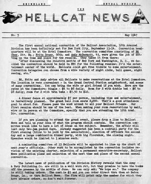 Primary view of object titled 'Hellcat News, (Arlington, Va.), Vol., No. 5, Ed. 1, May 1947'.