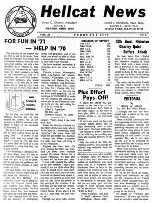 Primary view of Hellcat News, (Maple Park, Ill.), Vol. 24, No. 6, Ed. 1, February 1970