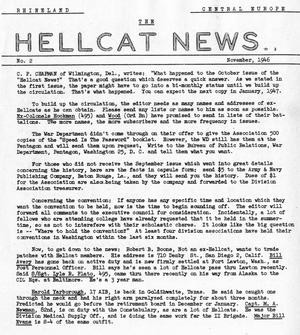 Hellcat News, (Arlington, Va.), Vol., No. 2, Ed. 1, November 1946