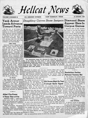Hellcat News, Vol. 2, No. 26, Ed. 1, August 10, 1944