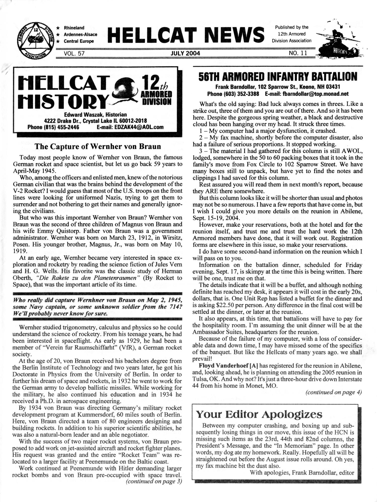 Hellcat News, (Fullerton, Calif.), Vol. 57, No. 11, Ed. 1, July 2004
                                                
                                                    [Sequence #]: 1 of 20
                                                