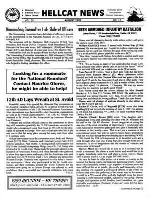 Primary view of object titled 'Hellcat News, (Kingman, Ariz.), Vol. 52, No. 12, Ed. 1, August 1999'.