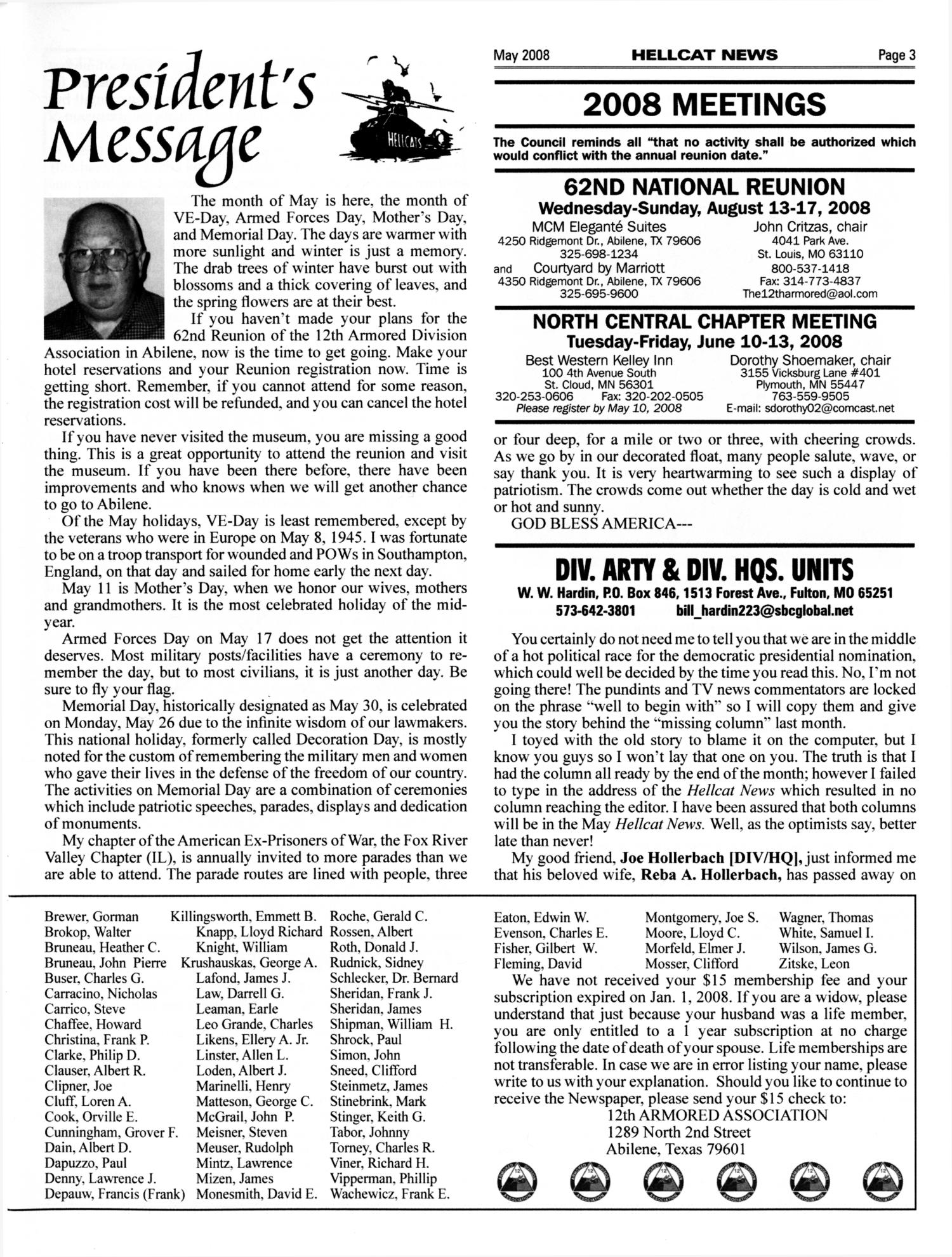 Hellcat News, (Abilene, Tex.), Vol. 61, No. 9, Ed. 1, May 2008
                                                
                                                    [Sequence #]: 3 of 24
                                                