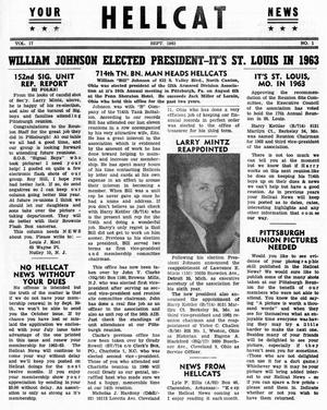 Primary view of Hellcat News, (Detroit, Mich.), Vol. 17, No. 1, Ed. 1, September 1962
