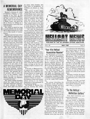 Primary view of object titled 'Hellcat News, (Godfrey, Ill.), Vol. 40, No. 8, Ed. 1, May 1987'.