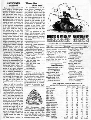 Primary view of Hellcat News, (Springfield, Ill.), Vol. 35, No. 8, Ed. 1, April 1981