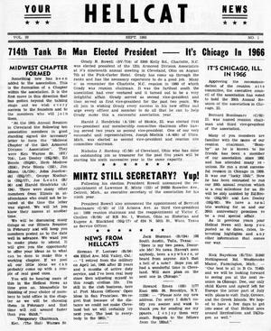 Hellcat News, (Detroit, Mich.), Vol. 20, No. 1, Ed. 1, September 1965