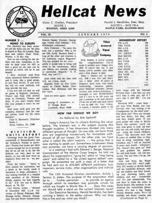 Primary view of Hellcat News, (Maple Park, Ill.), Vol. 24, No. 5, Ed. 1, January 1960