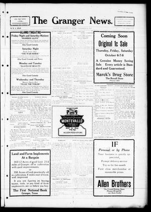 Primary view of object titled 'The Granger News. (Granger, Tex.), Vol. 32, No. 42, Ed. 1 Thursday, September 29, 1927'.